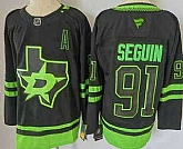 Men's Dallas Stars #91 Tyler Seguin Black Alternate Authentic Jersey,baseball caps,new era cap wholesale,wholesale hats